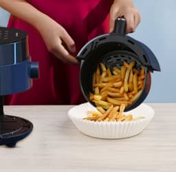 Airfryer wegwerppapier voor friteuses 100 stuks Wit — thumbnail 4