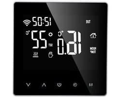 Digitale Thermostaat - Temperatuurregelaar Verwarming - Comfort Verwarmen - Intelligent Energiebesparend - AC230V - Wit