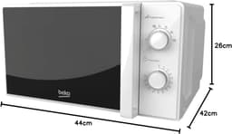 Magnetron - Oven Verwarming - Snel Eten Opwarmen - Compact Ontwerp - 20 Liter - Wit — thumbnail 5