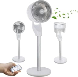 Staande Ventilator - Vloerventilator Aircooler - Frisse Lucht Creëren - Stille Werking 59 dB - 60 W - Wit — thumbnail 1