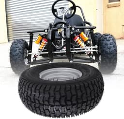 Dailygoods- ATV-banden 15,2 cm - Vacuümbanden - Antislip - Perforatiebestendig - Zilveren Rand - Geavanceerde Tractietechnologie — thumbnail 2