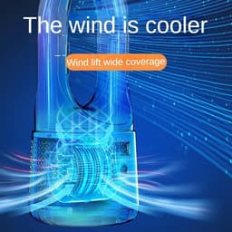 Persoonlijke Ventilator - Desktop Ventilator - Koelte Creëren - 6 Snelheidsstanden - Draagbaar - Wit — thumbnail 2