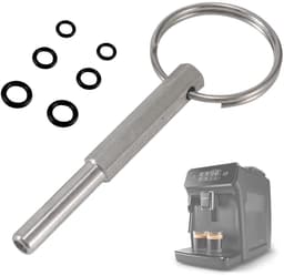 Solidchoice - Jura Ovale kopsleutel, ovale kopsleutel met sleutelring, ovale kopsleutel Jura, koffiezetapparaten ovale kop reparatie gereedschap, voor Jura/Krups/Aeg volautomatische koffiemachines — thumbnail 1