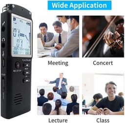 8GB digitale spraakrecorder, EVP (Electronic Voice Phenomenon) paranormaal apparaat voor het vastleggen van geesten, oplaadbare draagbare opnamebox met ruisonderdrukkingsfunctie. — thumbnail 5