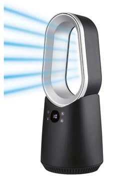 TRONIC Bladloze tafelventilator met afstandsbediening 50,7 cm - 10 standen - 24W - Zwart - Ventilator — thumbnail 2