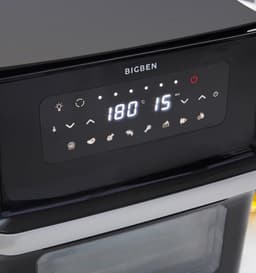 Heteluchtfriteuse XXL - Airfryer Oven - Gezond Koken - Draaibare Mand - 12 liter - Zwart — thumbnail 4