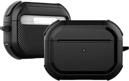 Mobigear Hoesje geschikt voor Apple AirPods Pro 2 Shockproof Hardcase Hoesje | Mobigear Slim Armor - Zwart — thumbnail 1