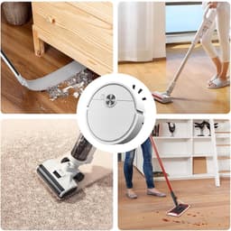 Bureaustofzuiger - Kruimelzuiger Tafel - Bureau Schoonmaken - Intelligente Navigatie - 27.5 cm Lengte - Wit — thumbnail 4