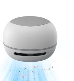 Bureaustofzuiger - Mini stofzuiger - Bureau schoonmaken - USB oplaadbaar - 8.5 cm breed - Wit — thumbnail 1