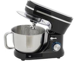 DIMICO - Mixer - Keukenmachine - Keukenmixer met Mengkom - 4,5L - RVS - 1000W - 8 Snelheden - Inclusief Deeghaak, Garde en Klopper