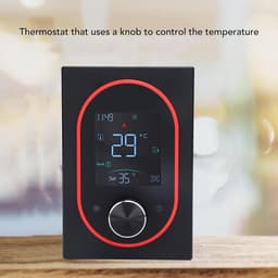 Slimme thermostaat - Programmeerbare regelaar - Energie besparen - App bediening - 88 mm breed - Zwart — thumbnail 4