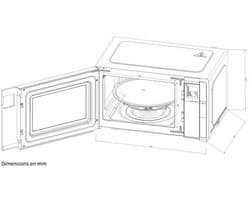 Continental Edison – CEMO23B – Magnetron grill – 23 L – 1280 W