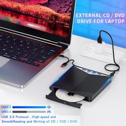 Externe Schijflezer Hub - USB C Lezer - Gegevens Beheer - 7 Poorten - 157 cm - Zwart — thumbnail 3