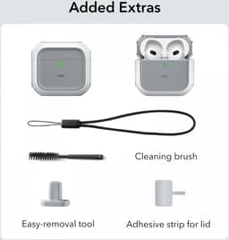 ESR Halolock Orbit Hybrid Hoes Geschikt Voor AirPods 4 (AirPods 4e Generatie) (2024) Magsafe Roze — thumbnail 4