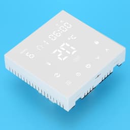 Smart Wifi Thermostaat - Temperatuurregelaar Slimme Thermostaat - Verwarming Regelen - Mobiele Bediening - 86x86mm - Wit — thumbnail 3