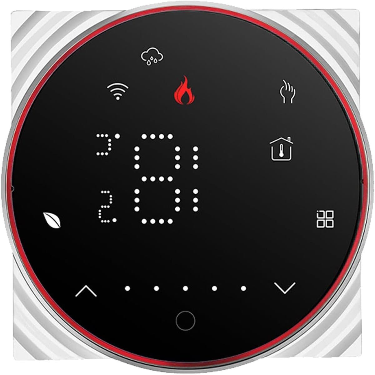 Slimme Thermostaat - Temperatuurregelaar Vloerverwarming - Energie Besparen - Programmeerbaar Schema - 95 Tot 240V - Zwart — afbeelding 1