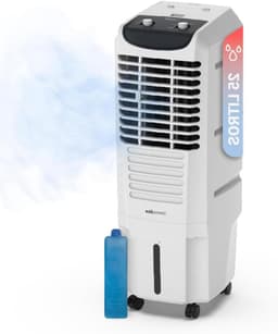 Mobiele Aircooler - Verdamper Koeler - Ruimte Koelen - Natuurlijke Koeling Zonder Installatie - 25 L - Wit — thumbnail 1