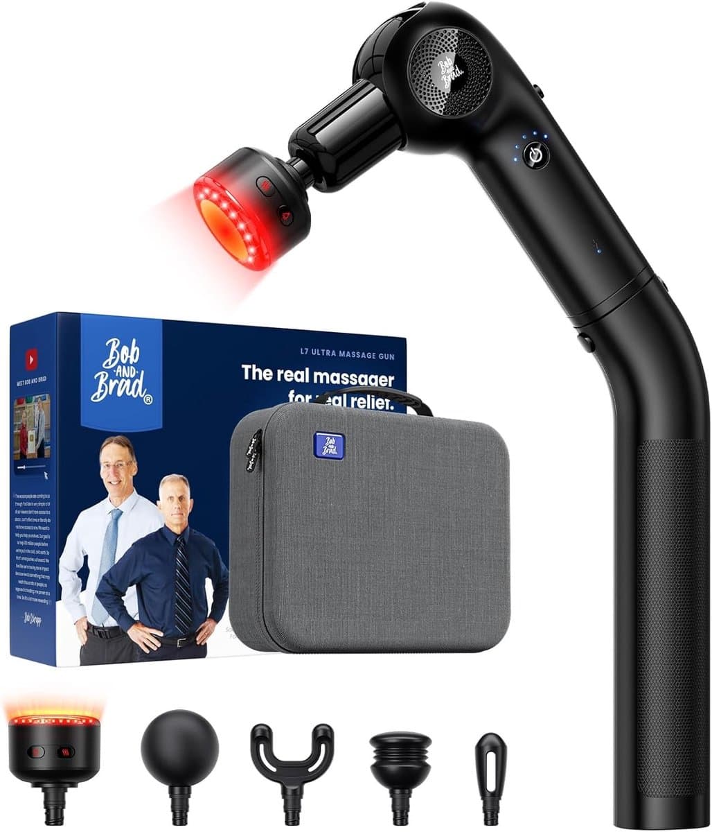 Massagepistool - Zwart - Infrarood Warmte - Verlengbare Handgreep - Voor Thuis & Sport — afbeelding 1