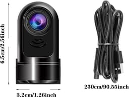 Videorecorder - Zwart - Eenheidsmaat - 1080p Draaibare Dashcam met 24-Uurs Parkeermodus - Voor Auto — thumbnail 3