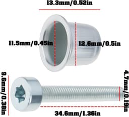 SnelShoppen - 2X Grasmaaier Rembout 00007906102 0000-790-6102 Compatibel met STIHL 038 044 046 MS380 Hoogwaardige Metalen Rembouten voor Tuinonderhoud — thumbnail 3