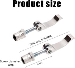 SnelShoppen - 2 Stuks Grip Knop voor Grasmaaier, Universele Handgreep Messen Bevestigingsschroeven en Moeren, Grip Moeren voor Grasmaaiers, Messen en — thumbnail 5