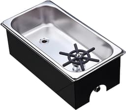 Kan Spoeler - Glazenwasser Bar - Snel Reinigen - Directe Spoelactie - Diameter 11 cm - Zilver — thumbnail 1