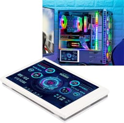 SnelShoppen - 3.5 Inch IPS USB Mini Scherm - Draagbaar Computer Temperatuur Monitor - PC CPU Gegevensmonitor - 320 x 480 Resolutie - Wit - Oogbescherm — thumbnail 4