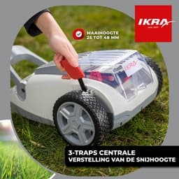 IKRA accu-eenhandmaaier ICHM 20 met mulchfunctie, incl. accu & oplader — thumbnail 3