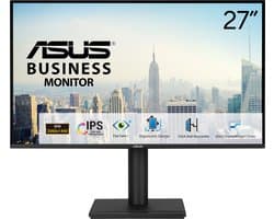 ASUS VB27AQ - QHD Business Monitor - Frameless - 1ms - Hoogte verstelbaar - Speakers - TCO gecertificeerd - 27 Inch