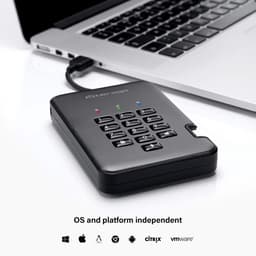 Externe SSD - Veilige dataopslag - Digitale activa beschermen - Wachtwoord beveiligd - 128 GB - Grafiet — thumbnail 2