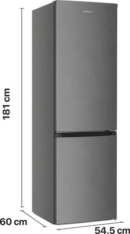 Heinner HCNF-HM253INVXD Koel-vriescombinatie – 253 L – Total No Frost – Inverter Compressor – Energieklasse D – Elektronische Bediening met Instelbare Thermostaat – LED-verlichting – RVS – 5 Jaar Garantie — thumbnail 4