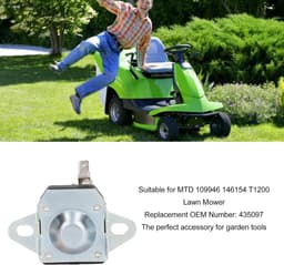 Motor Starter Solenoid - Relais Solenoid - Grasmaaier Onderhoud - 3 Polig 12V Systeem - 155 Gram - Zilverkleurig — thumbnail 3
