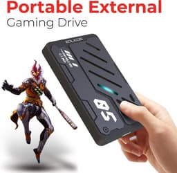 Externe Harde Schijf - Draagbare Opslag - Gegevens Back-up - Snelle Gegevensoverdracht - 500 GB - Zwart — thumbnail 2