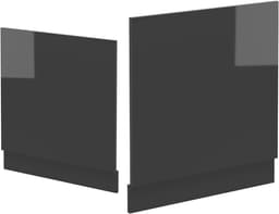 Vaatwasserpaneel - Keukenfront - Keuken Inrichten - Hoogglans Afwerking - 60 cm Breed - Antraciet — thumbnail 4