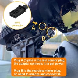 SnelShoppen - Dash Camera Power Adapter 3-Pin voor Seat, Skoda, Cupra - LED Display USB Oplader met 5V 12V Output - Eenvoudig te Installeren voor Rege — thumbnail 4