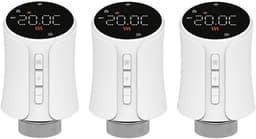 Slimme Thermostaatkop - Radiatorregelaar - Energie Besparen - Raamopening Detectie - 3 stuks - Wit — thumbnail 1