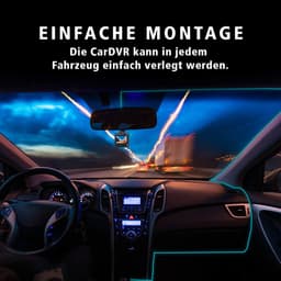 Thijox - Dashcam 402 met GPS en G-sensor, Full HD 1080p Autocamera voor Voorbewaking en Parkeerbewaking, Compact Zwart, Groothoeklens — thumbnail 4