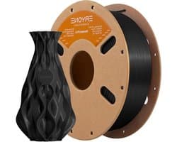 PLA Filament - 3D Print Materiaal - Modelbouw Printen - Klittenvrij Verpakt - 1.75 mm 1kg - Koolstof Zwart