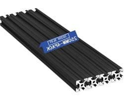 Aluminium Profielen - Lineaire Rails - 3D Printer Bouw - Europese Standaard - 250 mm Lengte - Zwart