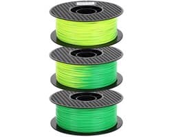 3D Printer Filament - PLA Materiaal - Kleurveranderend Printen - Temperatuur Gevoelig - 1.75mm 1kg - Groen naar Geel