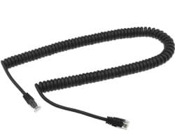 Golden crown - RJ12 Telefoonsnoer - Mannelijke naar Mannelijke - Intrekbare Kabel - 150 cm - Geschikt voor Printer - Zwart