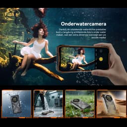 OSCAL TANK 1 Robuuste Smartphone 5G - 48GB RAM - 512GB ROM - 6,78 inch 2,4K FHD+ 120Hz - 20000mAh - 64MP + 50MP Camera, 20MP Nachtzicht - 170LM Dubbele LED-lamp - 100dB luidspreker - IP68/IP69K Outdoor Telefoon - Android 15 - NFC GPS - Zwart — thumbnail 12