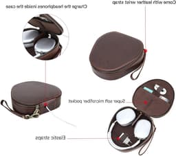Luxe leren hoes voor draadloze koptelefoon, geschikt voor Apple AirPods Max, beschermt tegen krassen en stoten — thumbnail 2