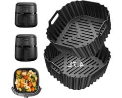Siliconen Bakvorm voor Airfryer - Vervaardigd uit Hoogwaardig Silicone, Perfect voor Bakken en Koken, Geschikt voor Diverse Gerechten