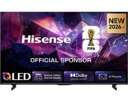 Hisense 65E7S PRO SmartTV - 65 inch - 4K Hi-QLED - 2026 - Native 144Hz Game Mode - Hi-QLED Colour - Built-in Subwoofer - AI Picture - AI Smooth Motion - AMD FreeSync Premium - Dolby Vision Atmos