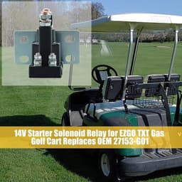 Startrelais geschikt voor EZGO TXT gas golfkar 1994 en later, 14V, vervangt OEM 27153-G01 en 612813 voor betrouwbare startprestaties — thumbnail 2