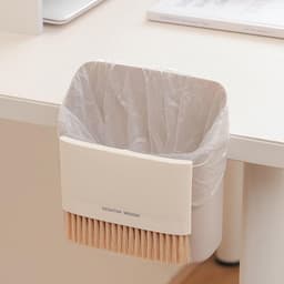 Tafelbezem en Veegschep - Kruimelset Stoffer Blik - Snelle Reiniging - Draagbaar en Compact - 16 cm - Grijs — thumbnail 2