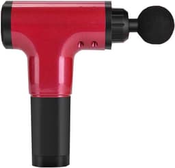 Massagepistool - Spierstimulator - Spierontspanning - Stille technologie - 4 koppen - Rood — thumbnail 1