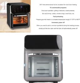 Kleine Friteuse - Olievrije Frituurpan - Gezond Koken - 360 Graden Hetelucht - 10 Liter Capaciteit - Zwart — thumbnail 3