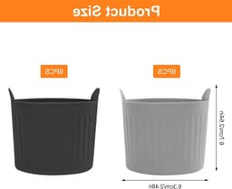 12 stuks siliconen muffinvormen voor airfryer, herbruikbare bakvorm, siliconen vormen voor muffins, cake en eieren — thumbnail 7